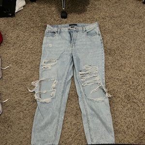 Aeropostale high rise mom jeans